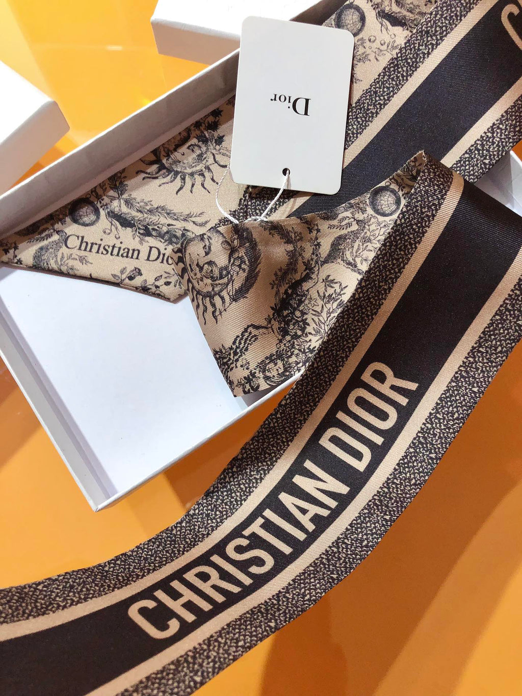 DIOR 26S SCARF 105CM IN SILK 314837
