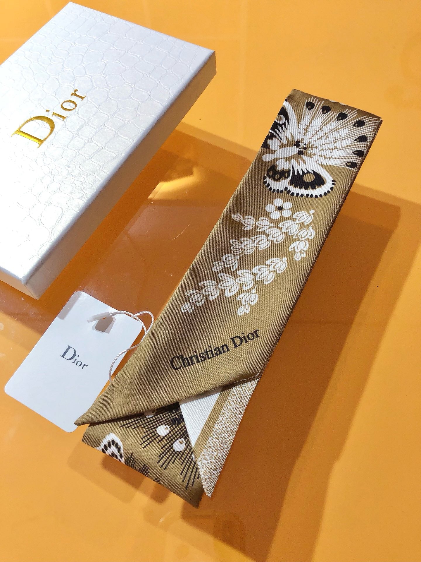 DIOR 26S SCARF 105CM IN SILK 314838