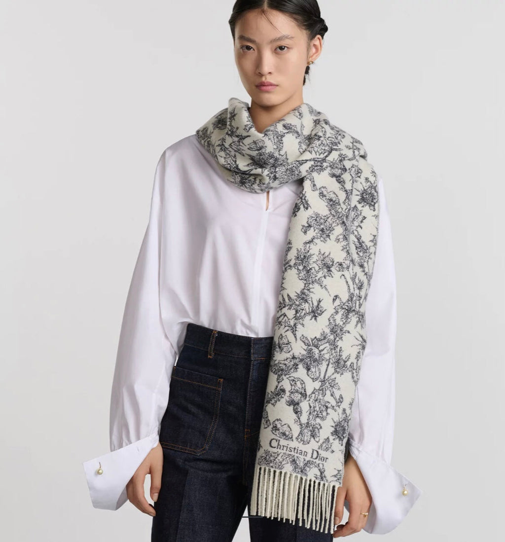 DIOR 26S SCARF 200CM IN CASHMERE 123458