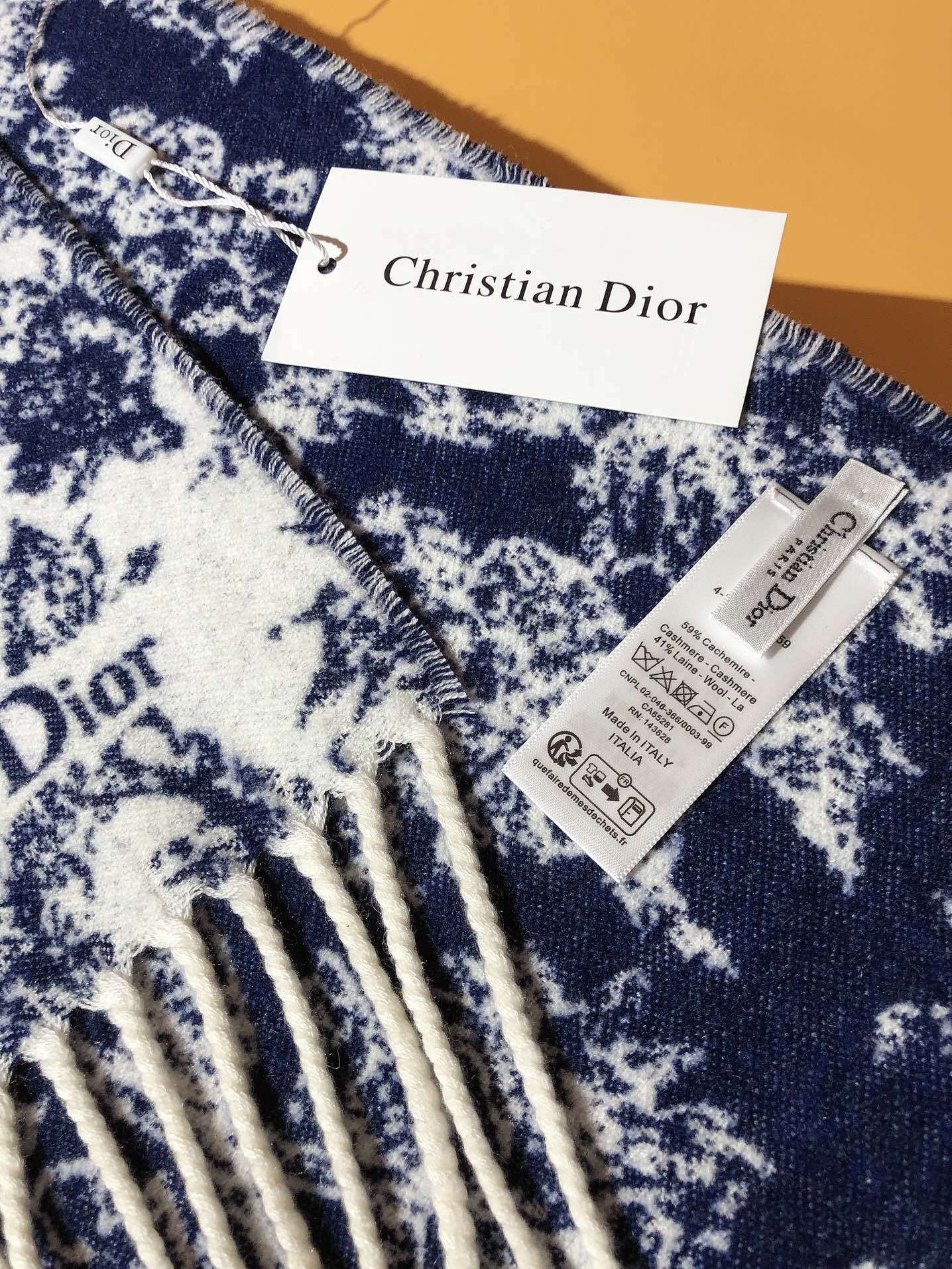 DIOR 26S SCARF 200CM IN CASHMERE 123458