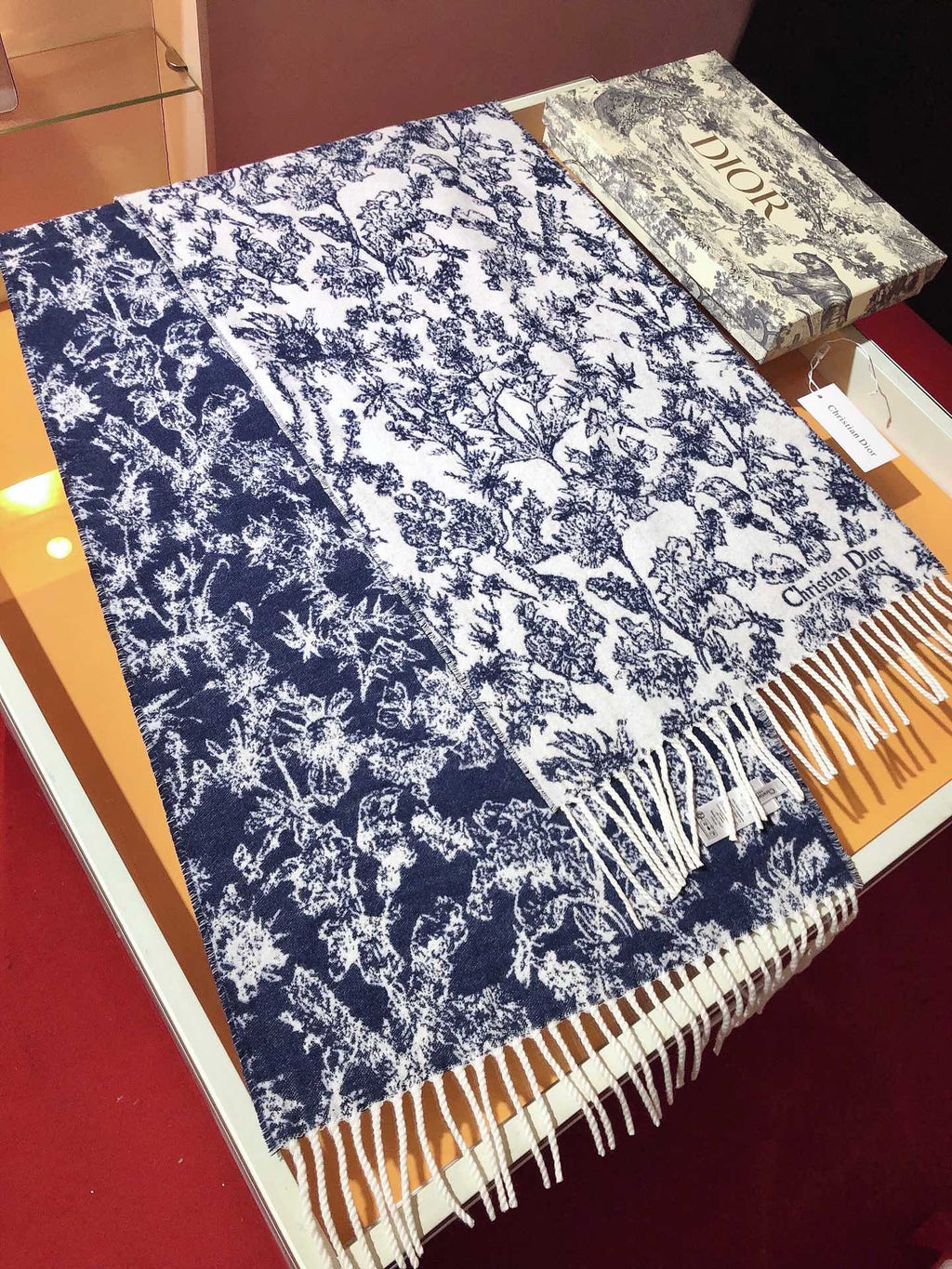 DIOR 26S SCARF 200CM IN CASHMERE 123458