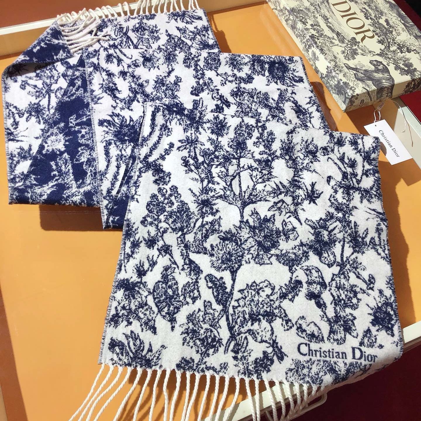 DIOR 26S SCARF 200CM IN CASHMERE 123458