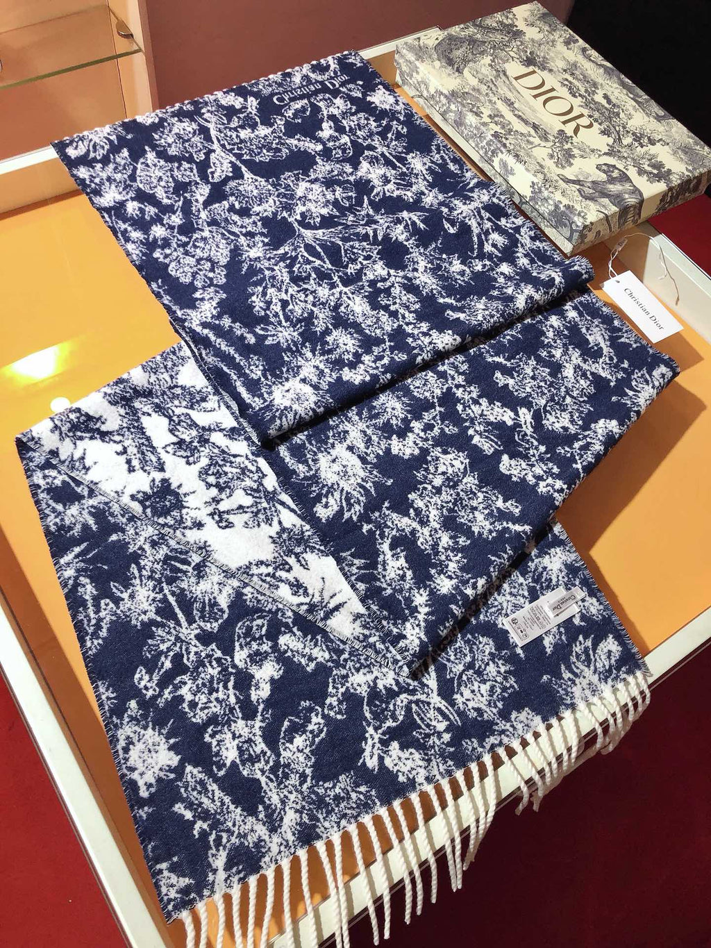 DIOR 26S SCARF 200CM IN CASHMERE 123458