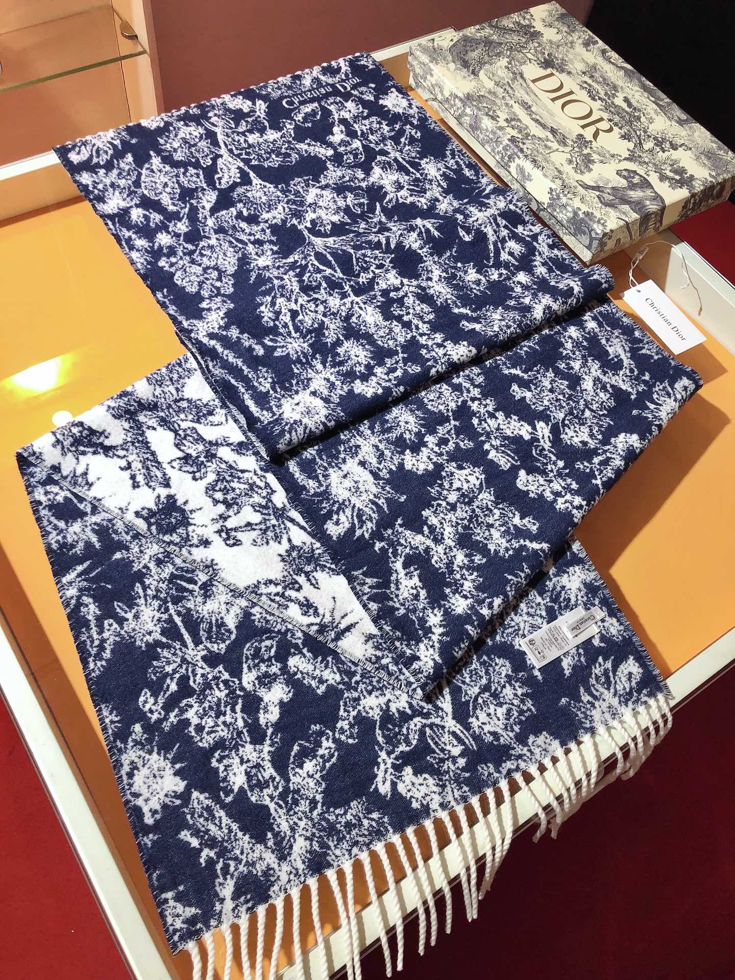 DIOR 26S SCARF 200CM IN CASHMERE 123458
