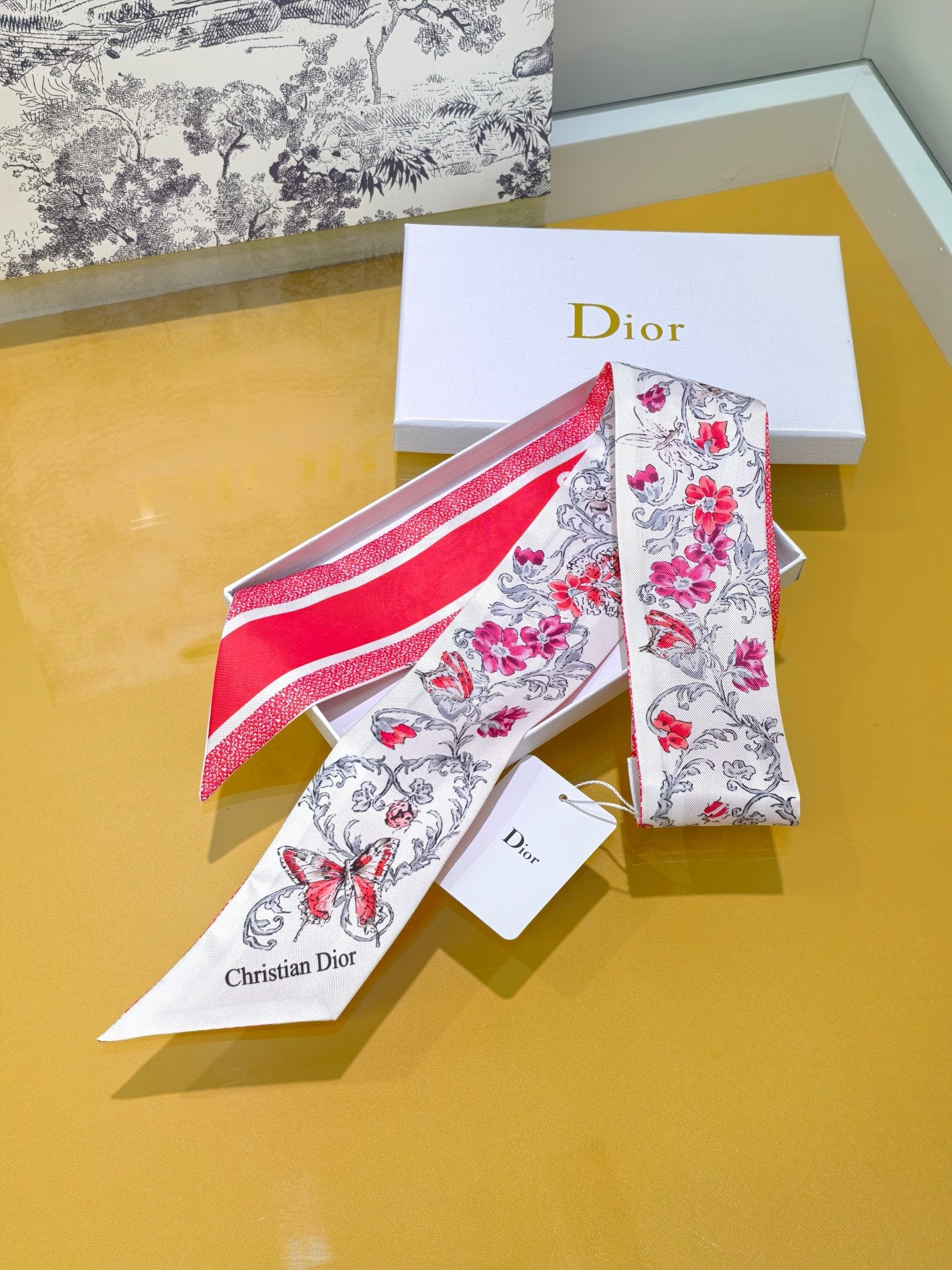 DIOR 26S SCARF 105CM IN SILK 305883