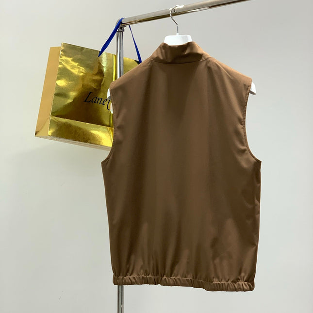LORO PIANA 26S REVERSIBLE ZIP UP VEST 739