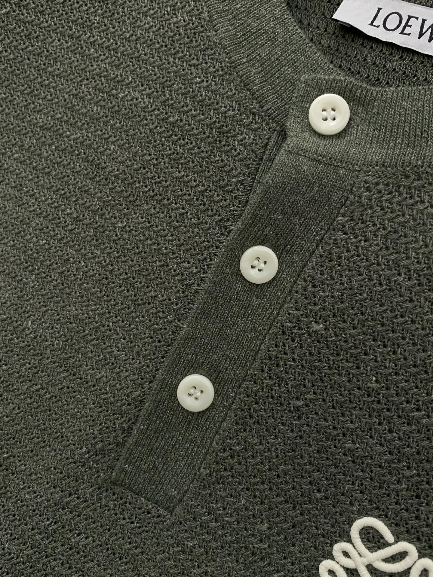 LOEWE 26S KNIT CREWNECK T-SHIRT 404