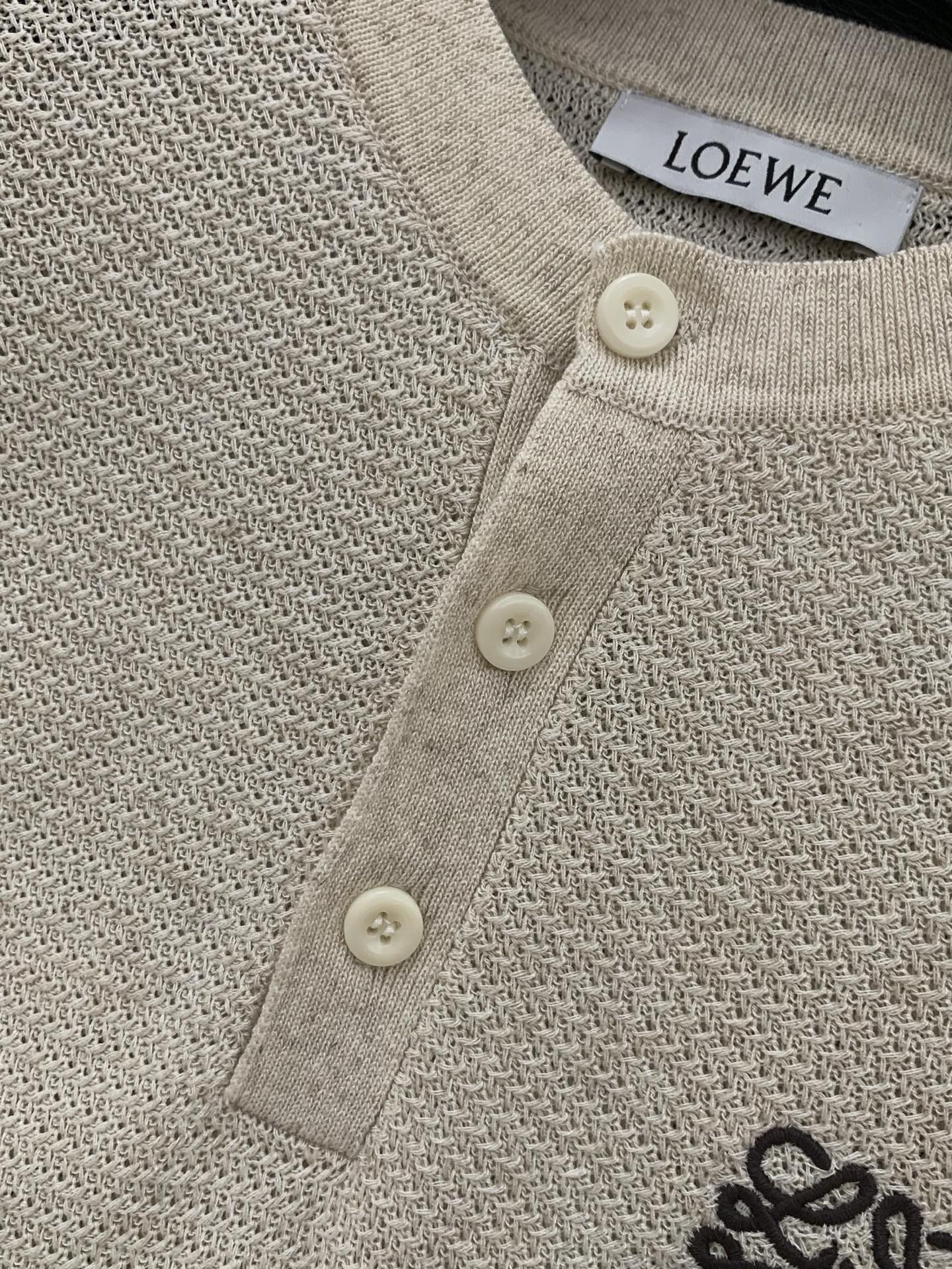 LOEWE 26S KNIT CREWNECK T-SHIRT 405