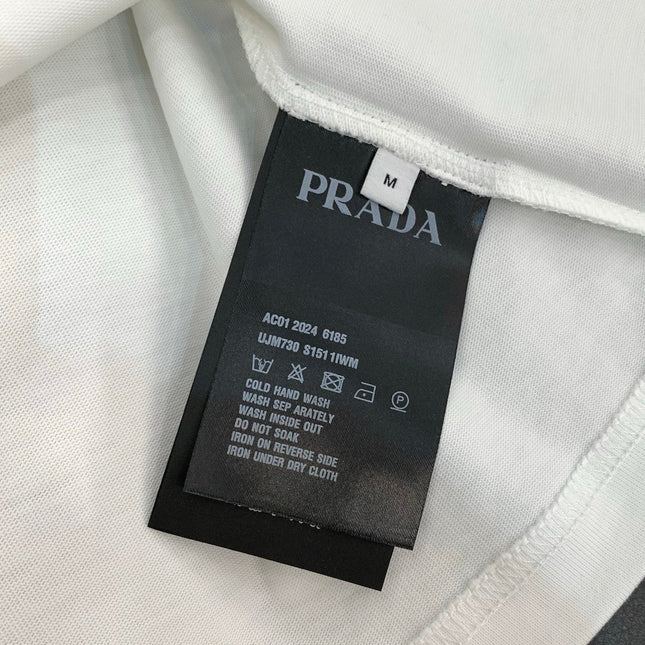 PRADA 26S SHORT-SLEEVE LOGO T-SHIRT 1126