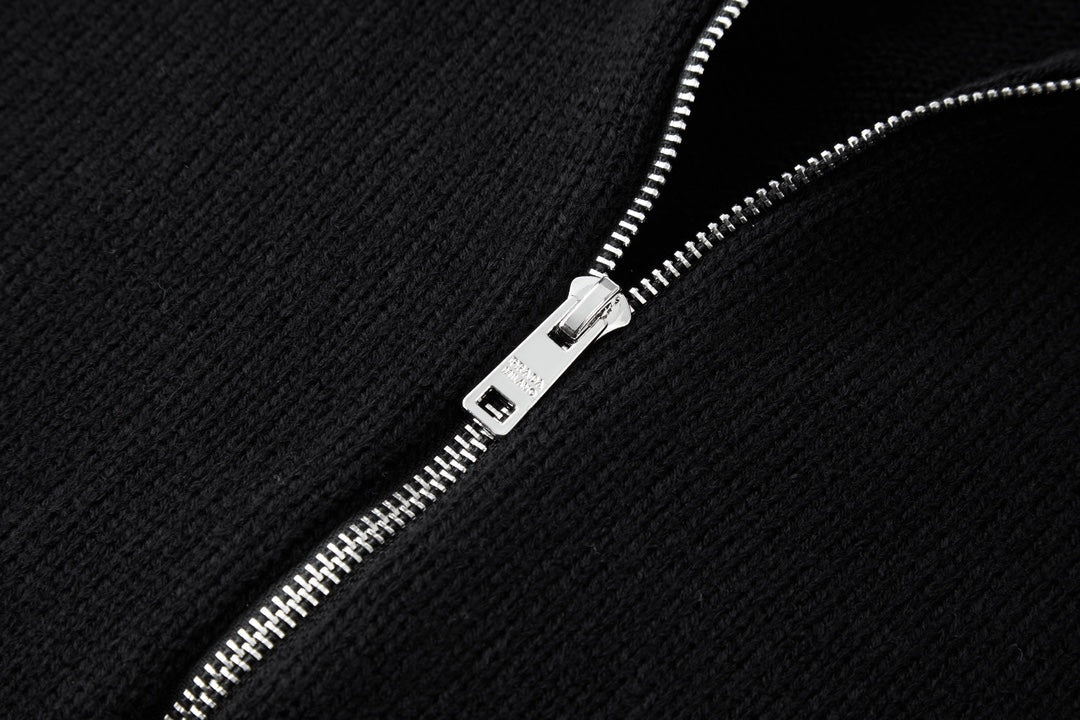 PRADA ZIP-UP KNIT CARDIGAN STYLE 142