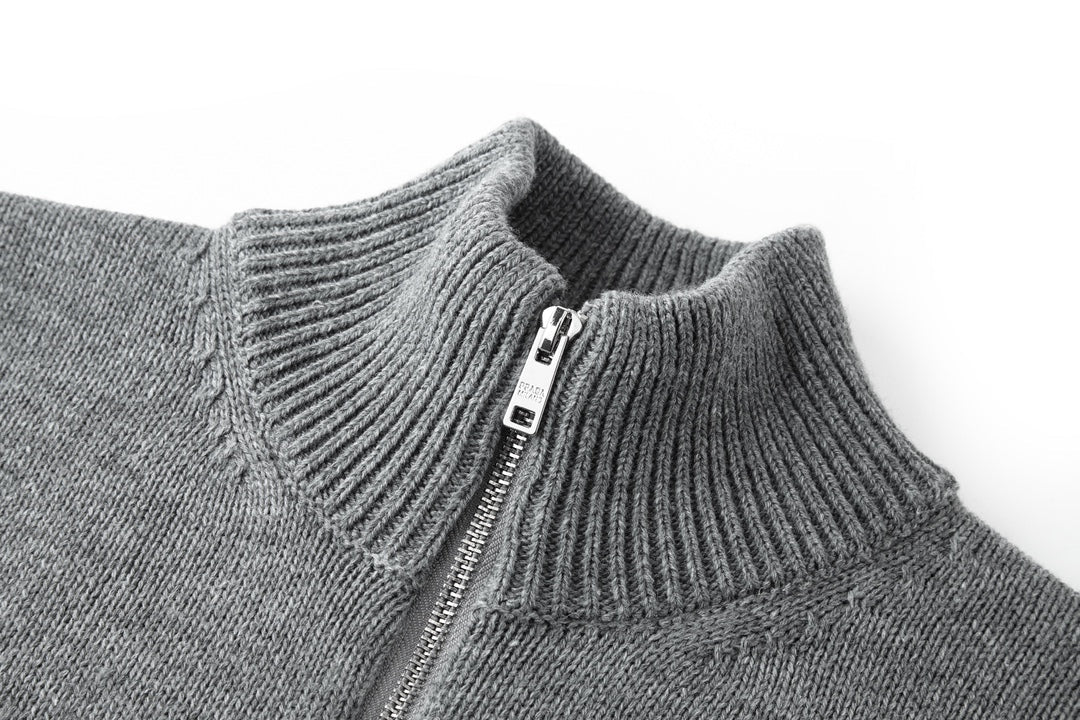 PRADA ZIP-UP KNIT CARDIGAN STYLE 143