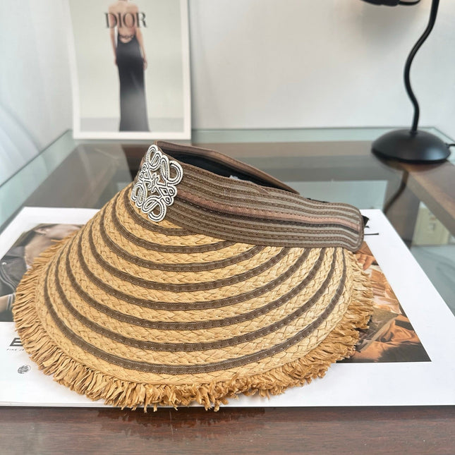 LOEWE 26S RAFFIA SUN VISOR  STYLE 260