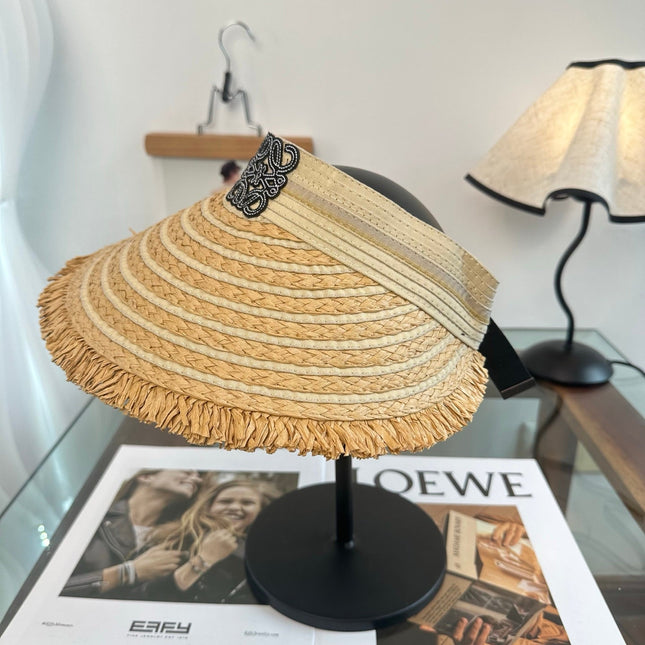 LOEWE 26S RAFFIA SUN VISOR  STYLE 259