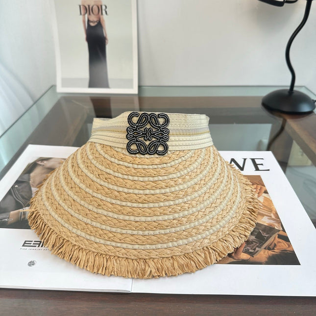 LOEWE 26S RAFFIA SUN VISOR  STYLE 259