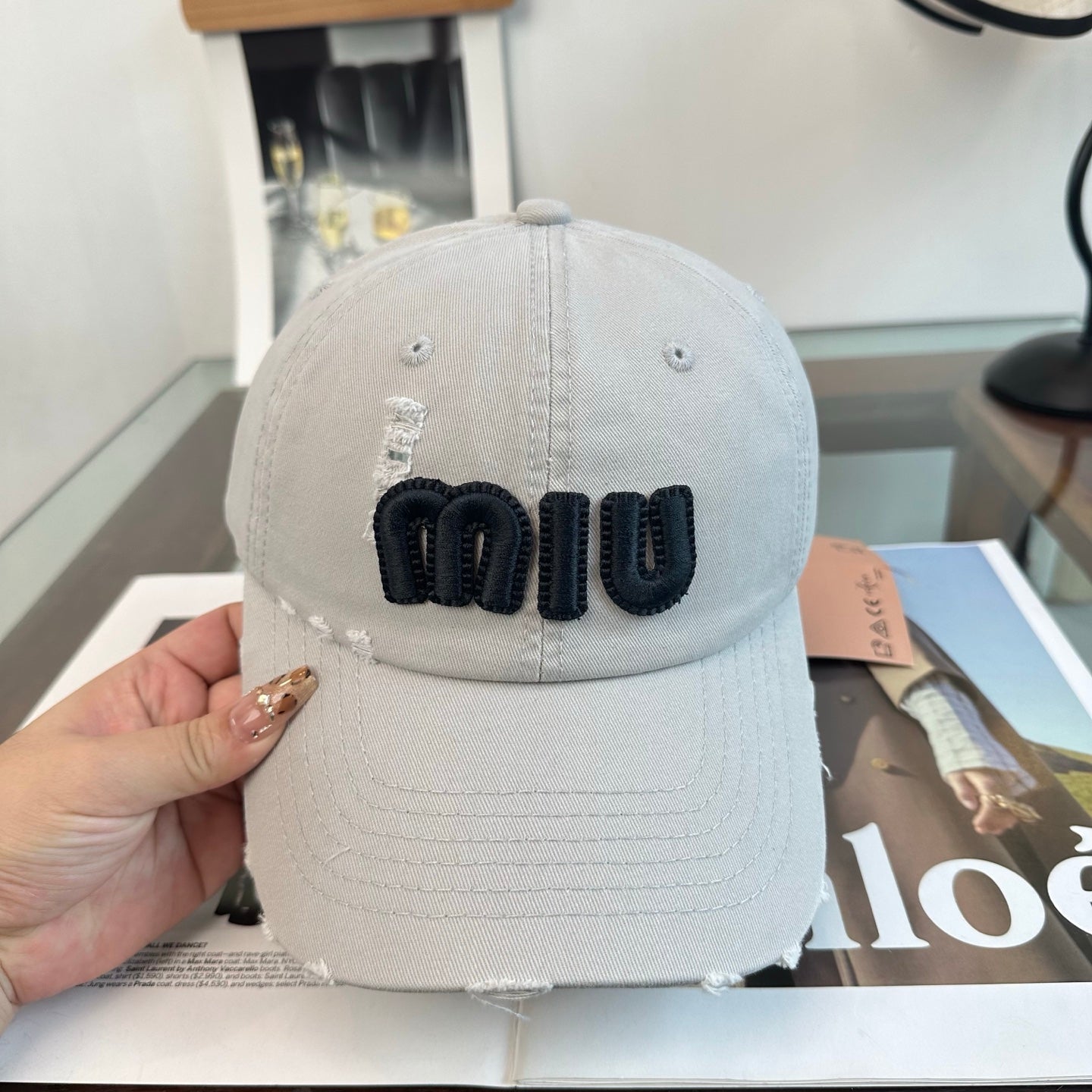 MIUMIU 26S BASEBALL CAP 346772