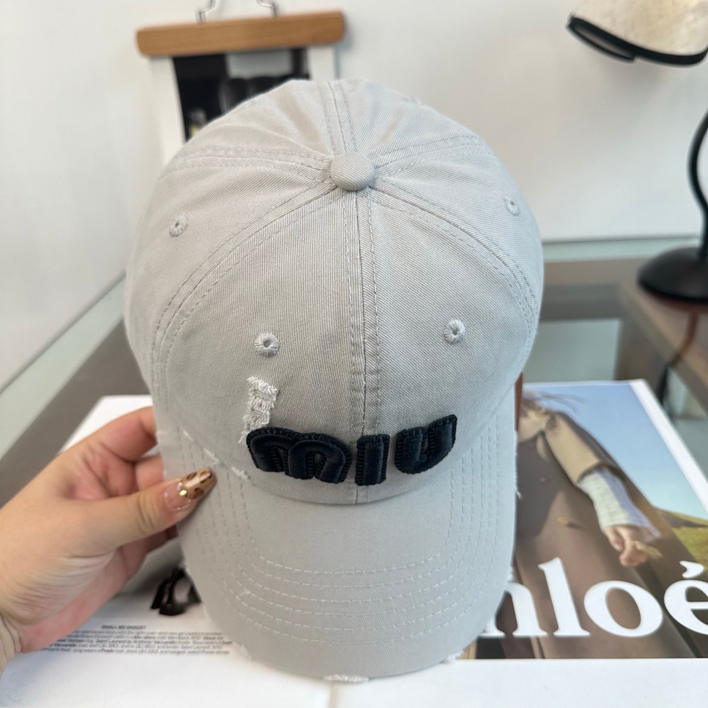 MIUMIU 26S BASEBALL CAP 346772