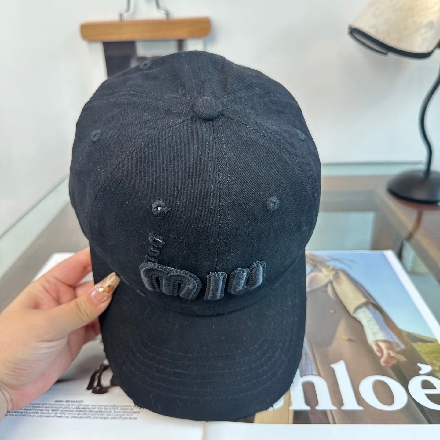 MIUMIU 26S BASEBALL CAP 346773