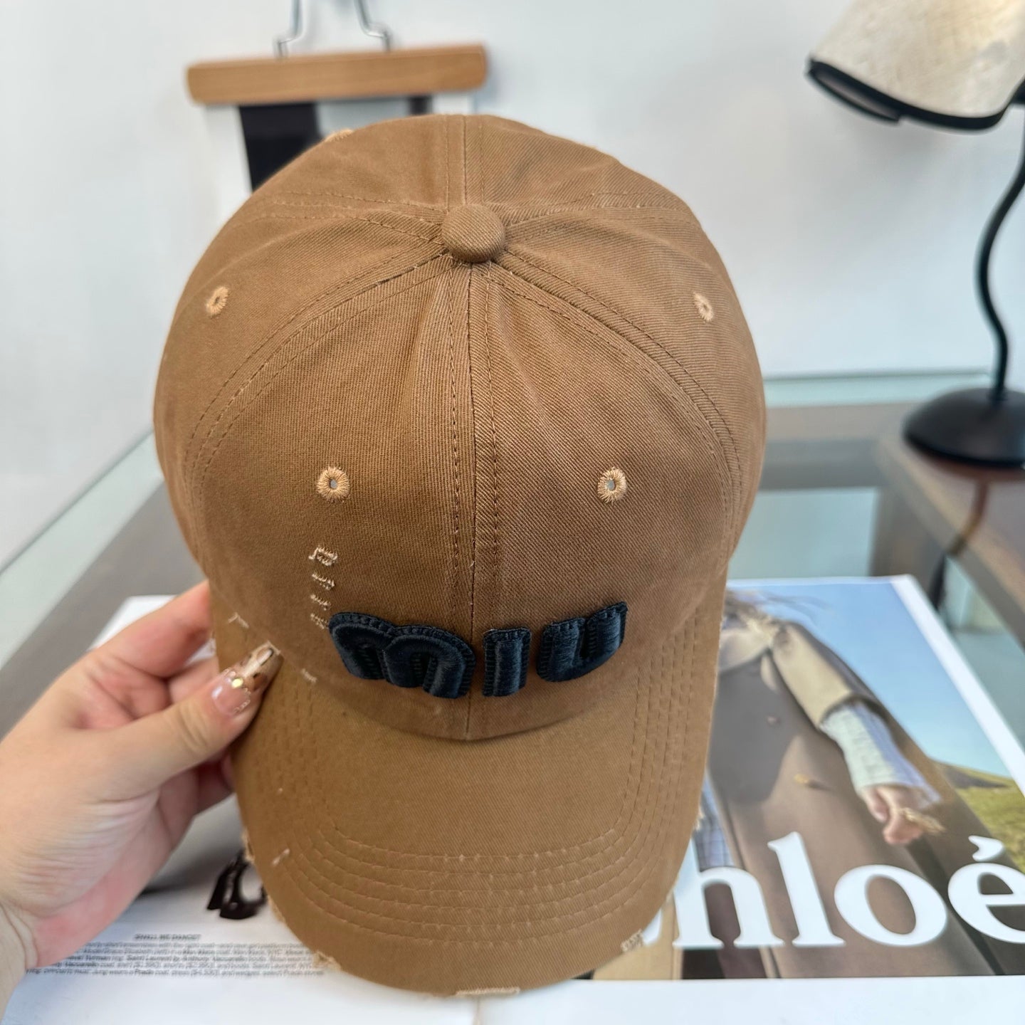 MIUMIU 26S BASEBALL CAP 346774