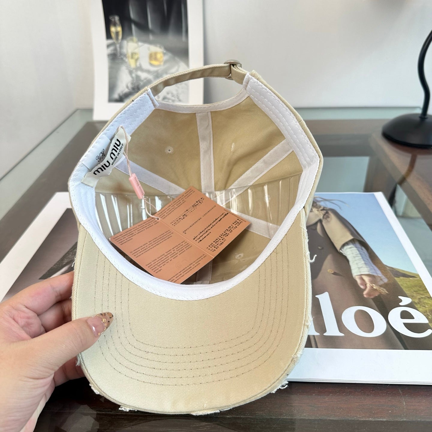 MIUMIU 26S BASEBALL CAP 346776