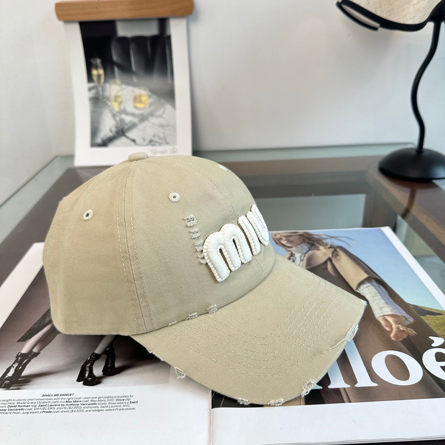 MIUMIU 26S BASEBALL CAP 346776