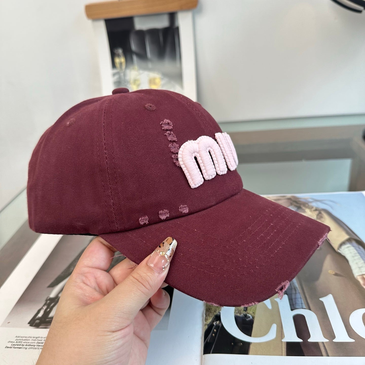 MIUMIU 26S BASEBALL CAP 346777