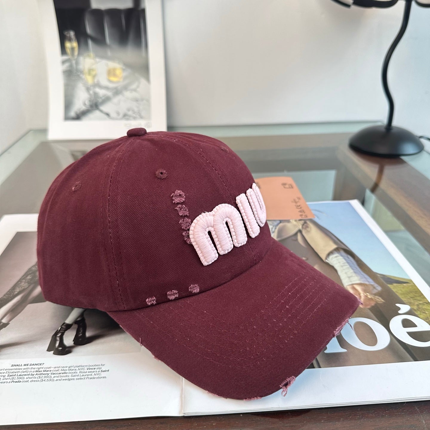MIUMIU 26S BASEBALL CAP 346777