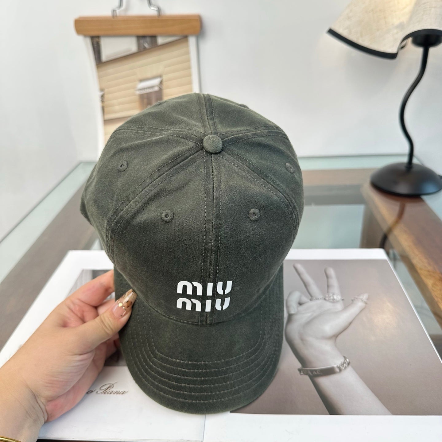 MIUMIU 26S BASEBALL CAP 346763