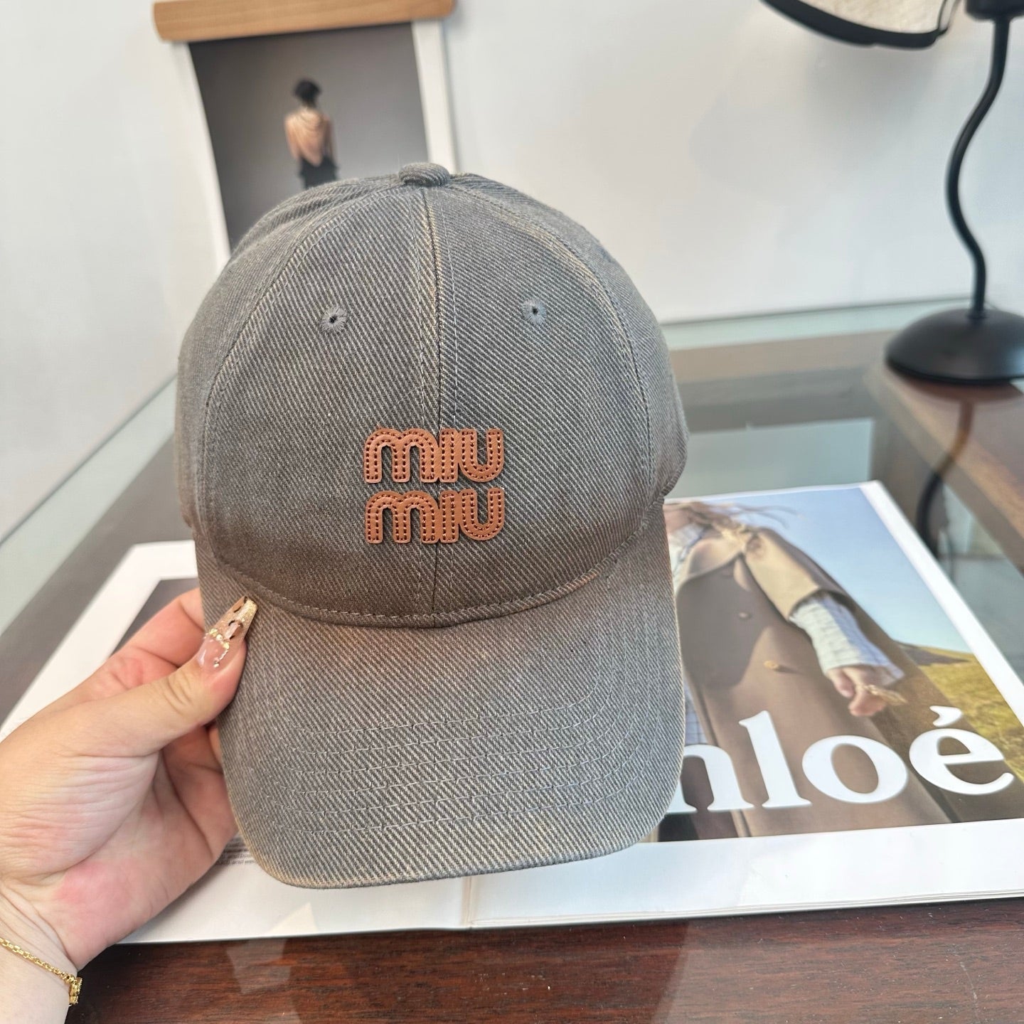 MIUMIU 26S BASEBALL CAP 346737