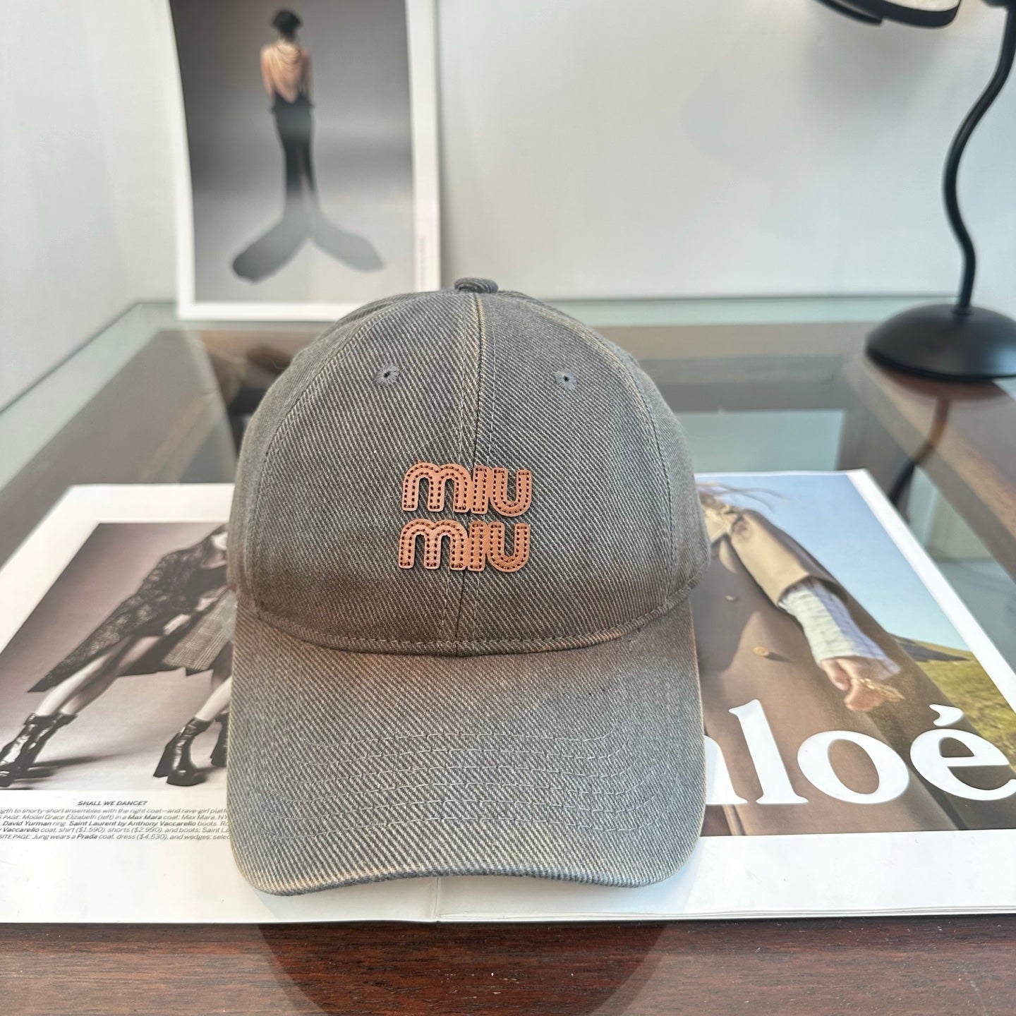 MIUMIU 26S BASEBALL CAP 346737