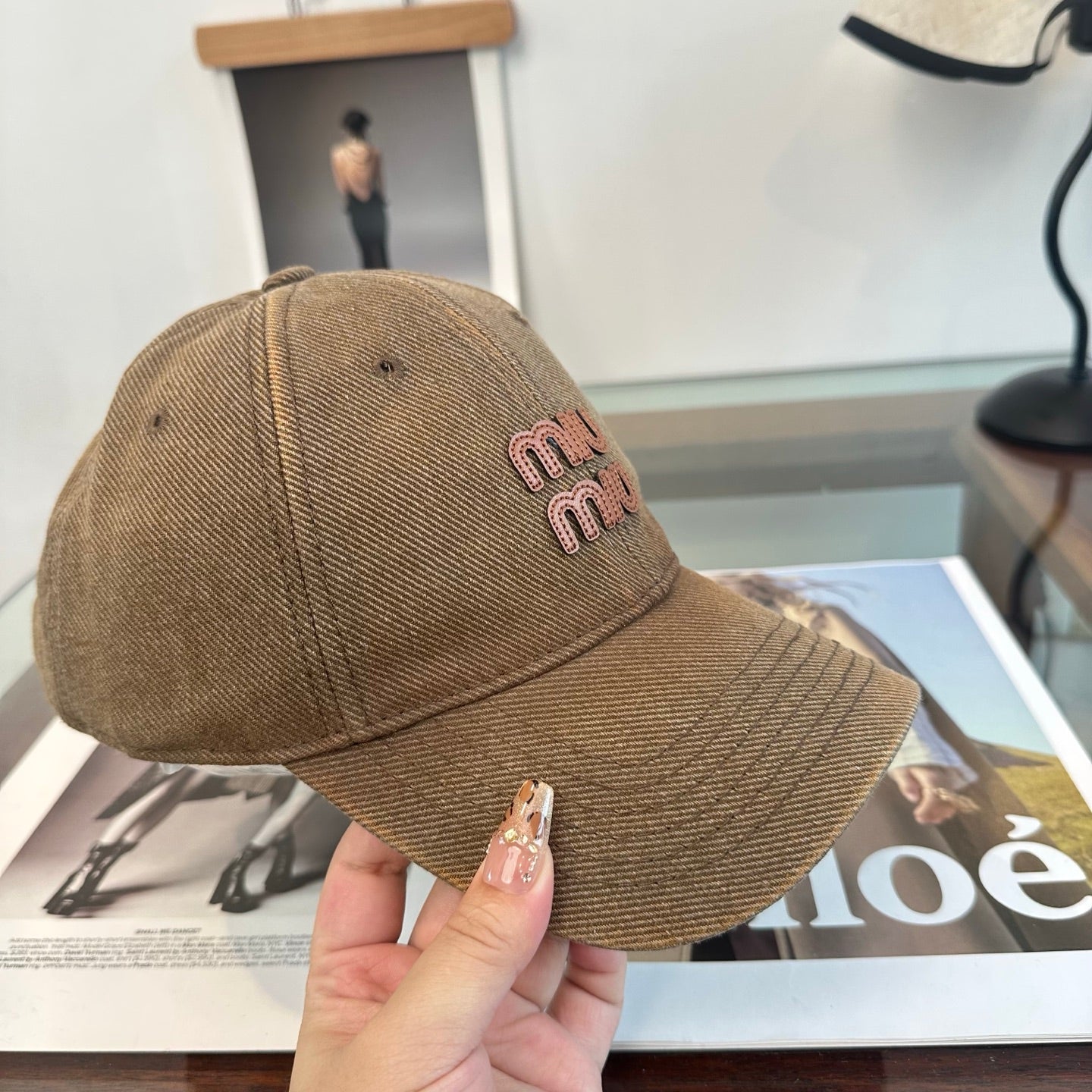 MIUMIU 26S BASEBALL CAP 346738