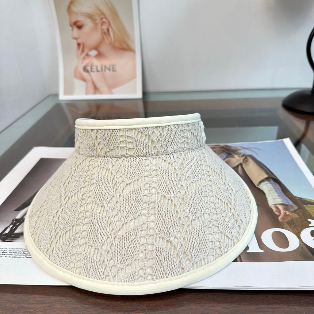 MIUMIU 26S LACE VISOR HAT 343477