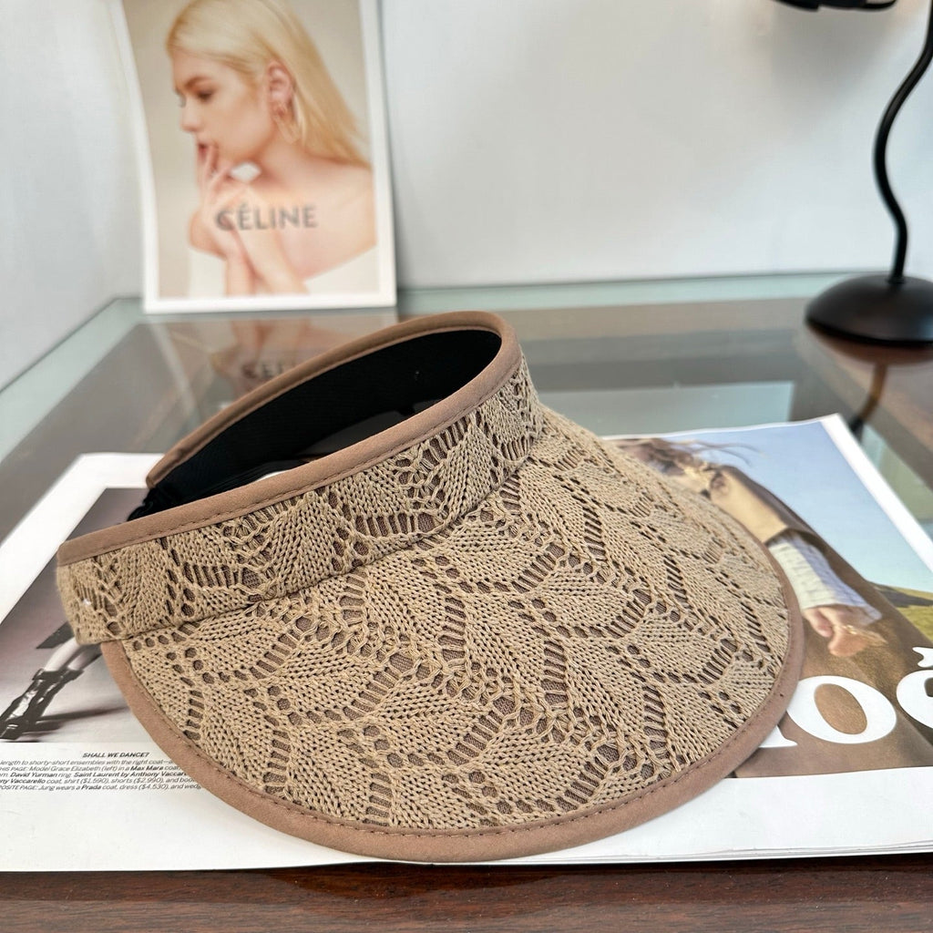 MIUMIU 26S LACE VISOR HAT 343478