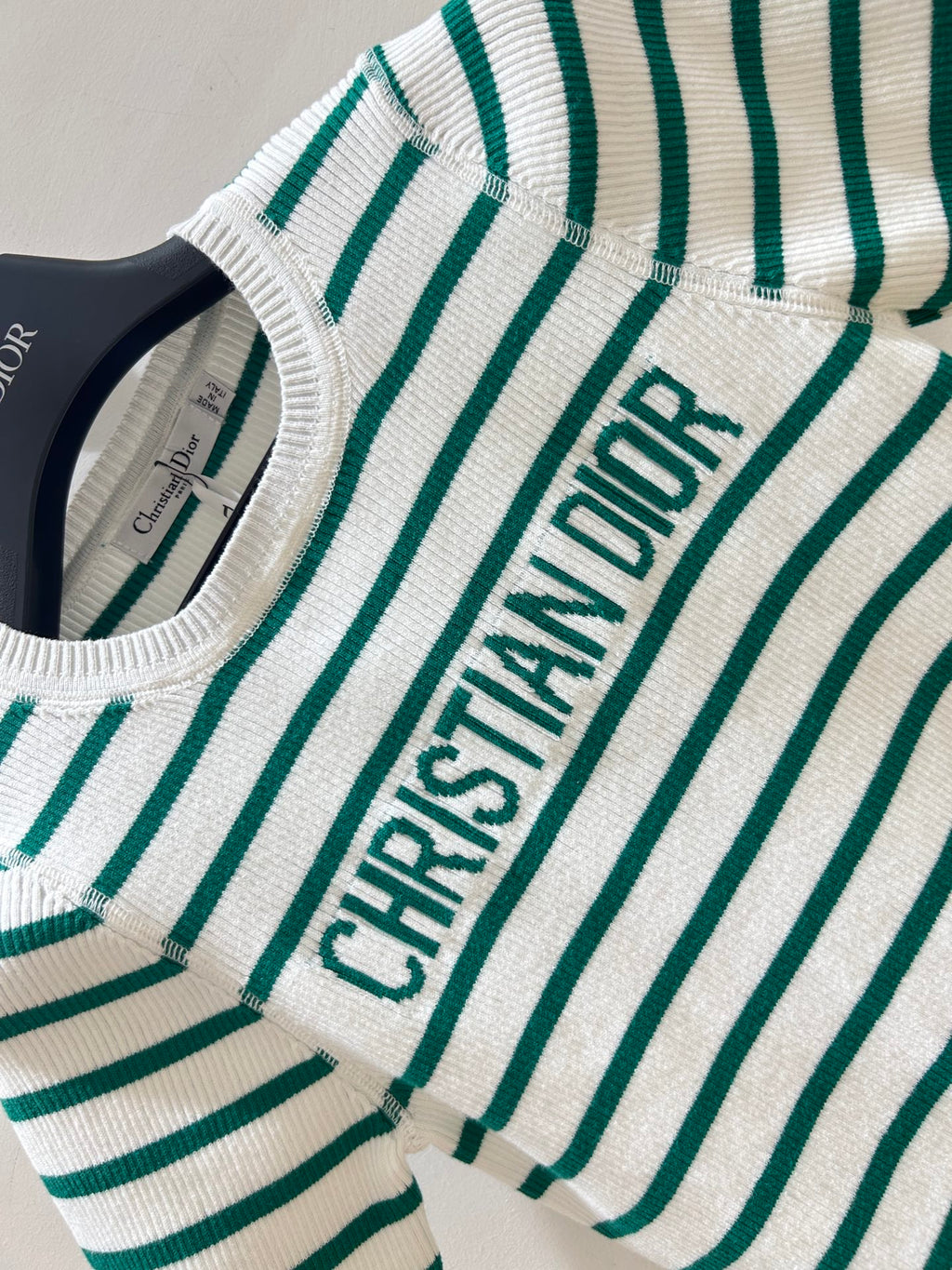 DIOR 25S STRIPED SHORT-SLEEVE T-SHIRT 671