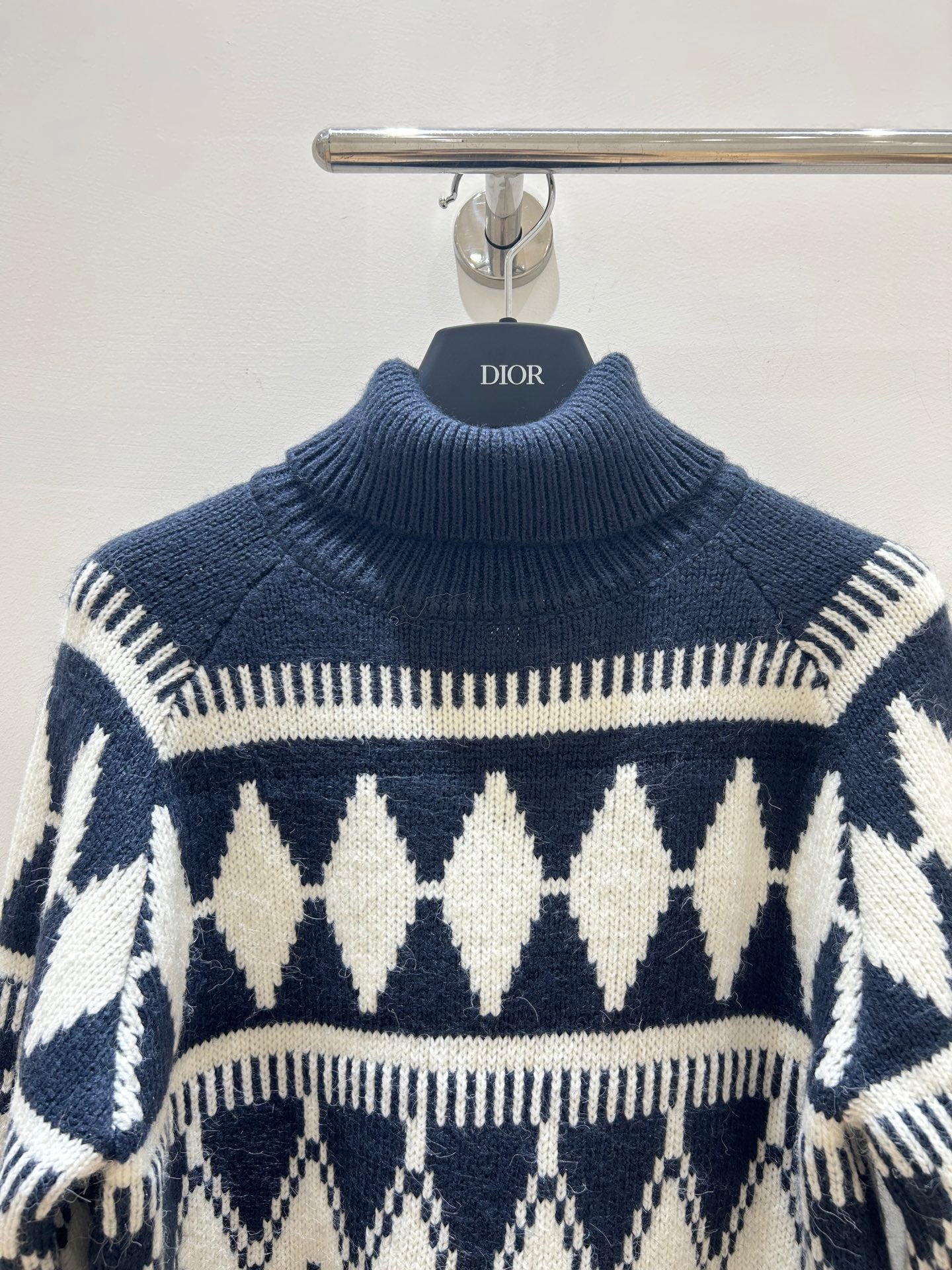 DIOR 25S PATTERNED TURTLENECK SWEATER 718