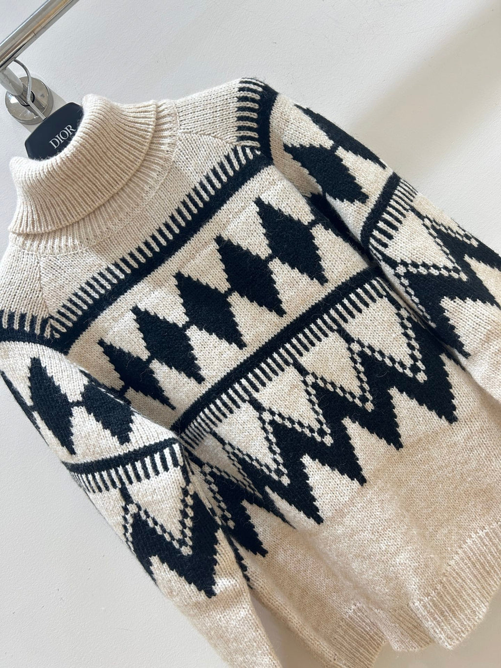 DIOR 25S PATTERNED TURTLENECK SWEATER 719