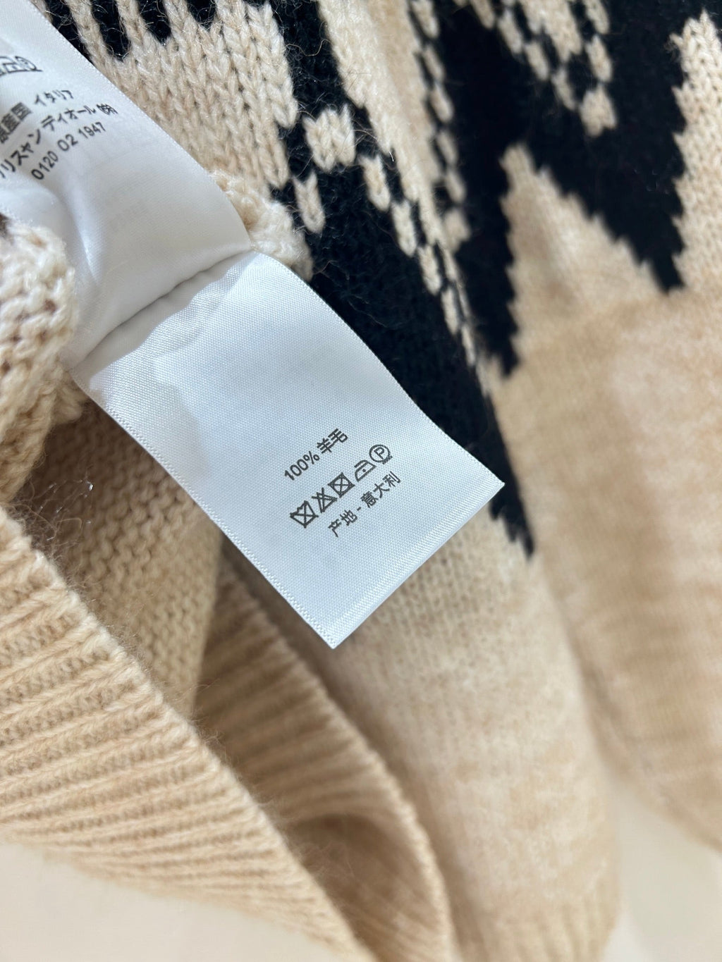 DIOR 25S PATTERNED TURTLENECK SWEATER 719