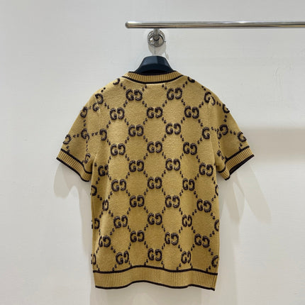 GUCCI 26S SHORT-SLEEVE KNIT TOP 549