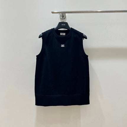 CELINE 26S SLEEVELESS KNIT TOP 666