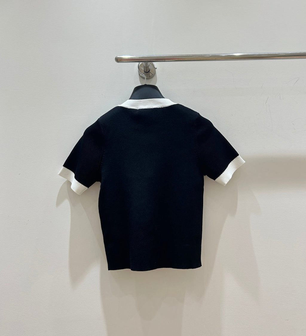 GUCCI 26S SHORT-SLEEVE KNIT CREWNECK TOP 490