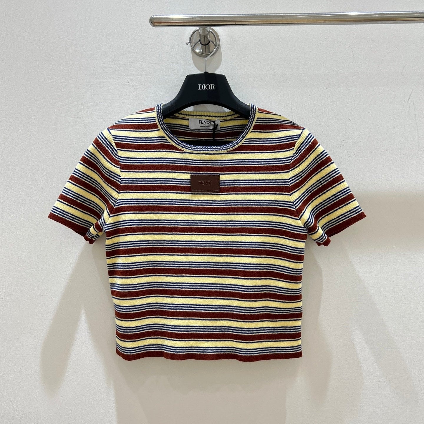 FENDI 26S SHORT SLEEVE KNIT TOP 177