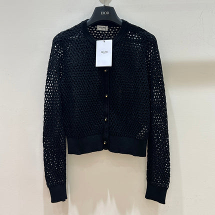CELINE 26S CROCHET CROPPED CARDIGAN 283