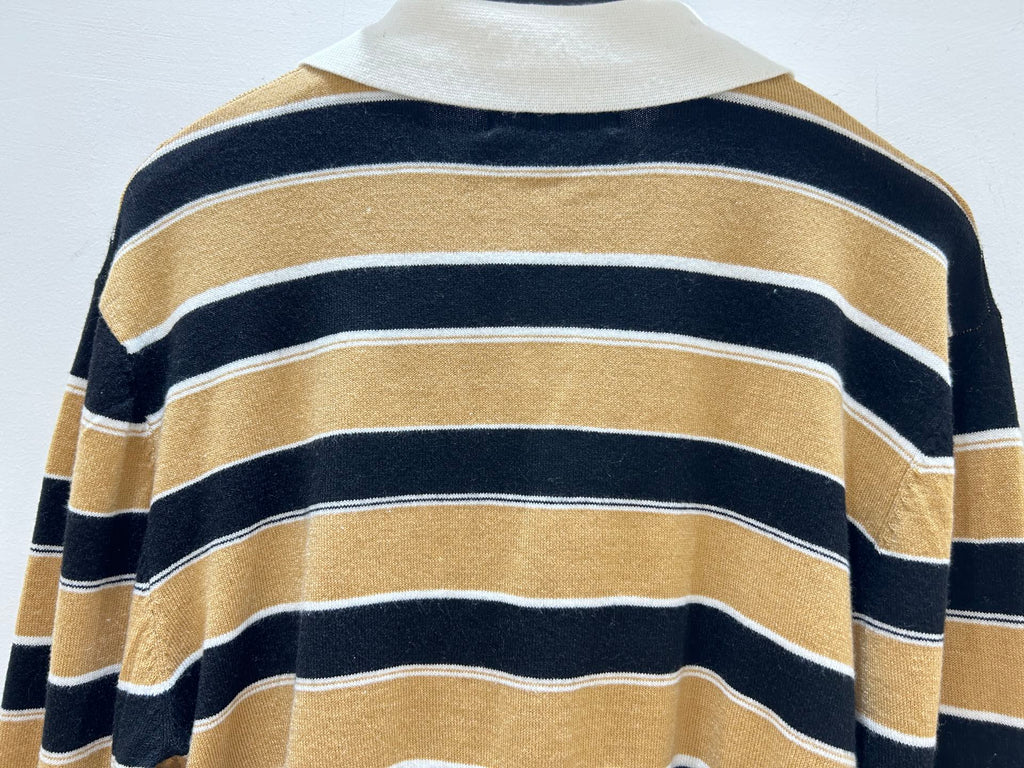 PRADA 26S CROPPED KNIT POLO SHIRT STYLE 934