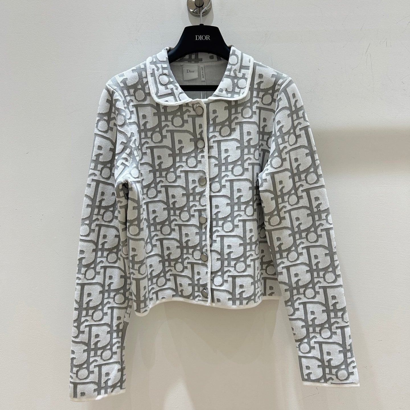DIOR 26S OBLIQUE JACQUARD KNIT JACKET 1326