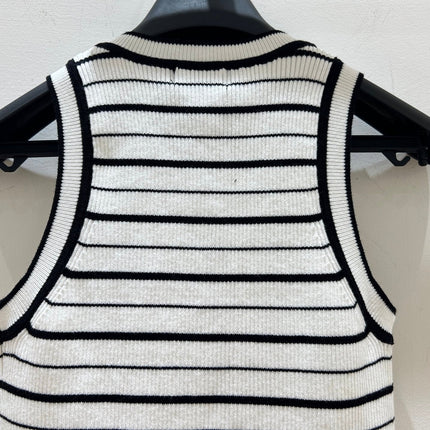 CHANEL 26S SLEEVELESS KNIT TOP 1614