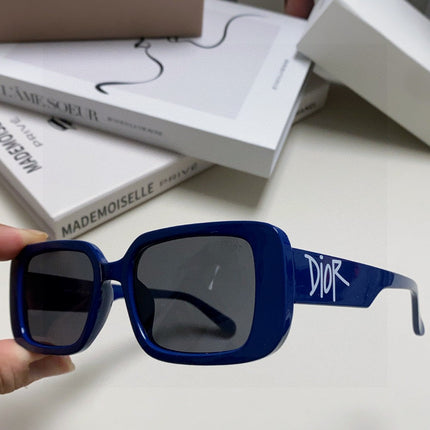 DIOR 26S RECTANGULAR FRAME IN BLUE ACETATE 422576