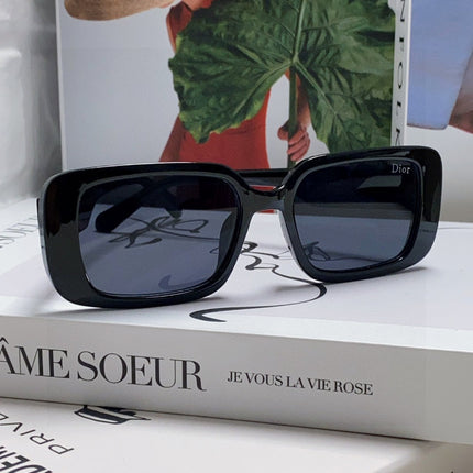 DIOR 26S RECTANGULAR FRAME IN BLACK ACETATE 422577