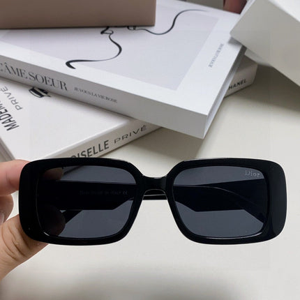 DIOR 26S RECTANGULAR FRAME IN BLACK ACETATE 422577