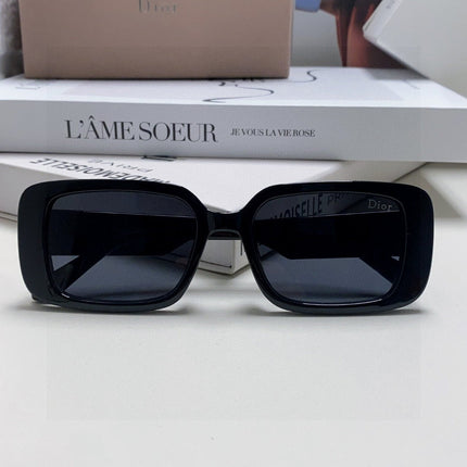 DIOR 26S RECTANGULAR FRAME IN BLACK ACETATE 422577