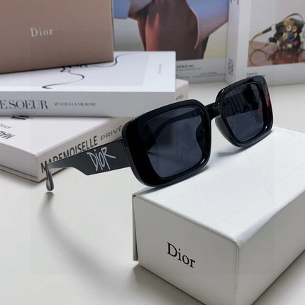 DIOR 26S RECTANGULAR FRAME IN BLACK ACETATE 422577
