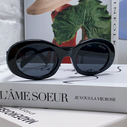 CELINE 26S OVAL FRAME IN BLACK ACETATE 493904
